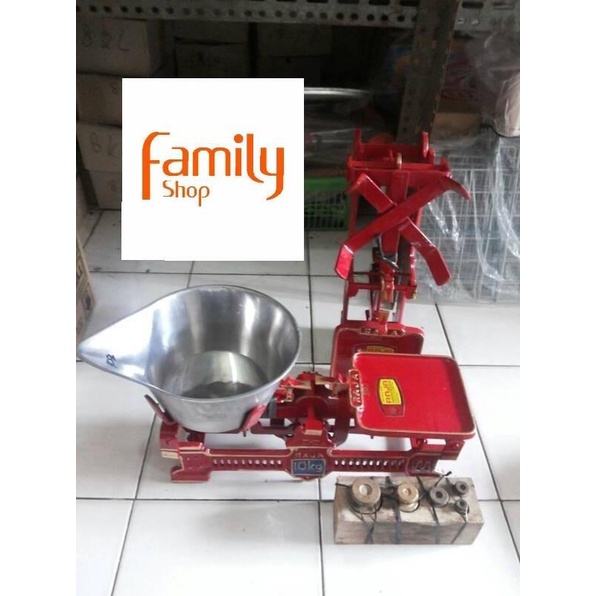 TIMBANGAN DUDUK BATU / KODOK / BESI MERK RAJA + 1SET BATU TIMBANGAN