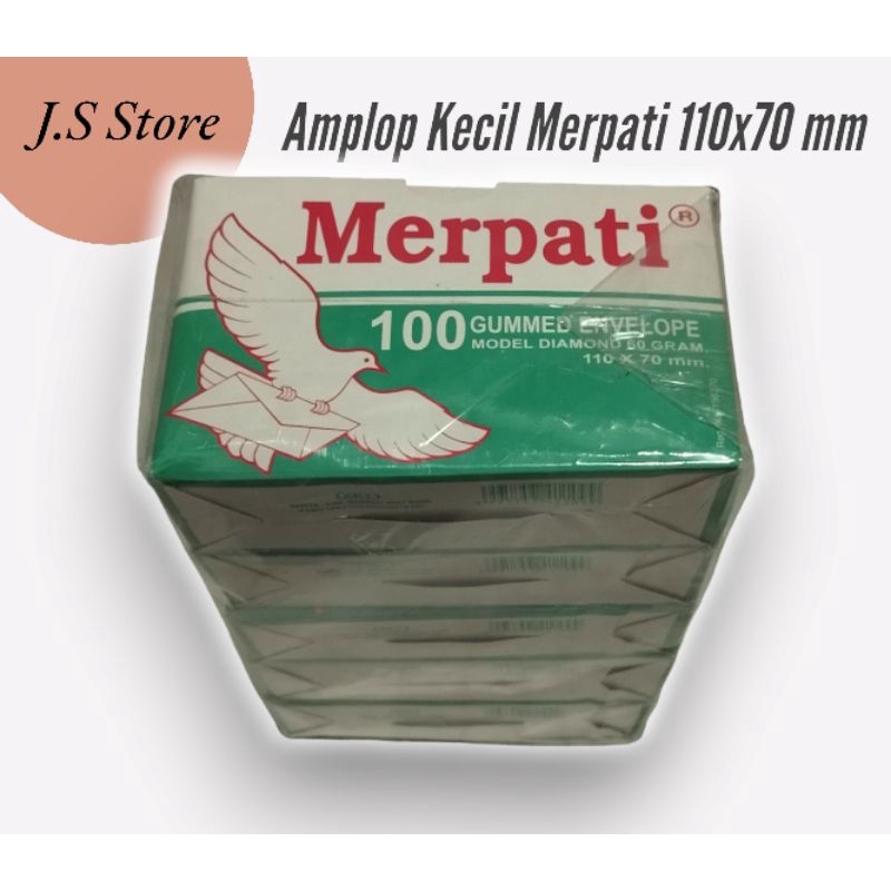 

Amplop Merpati Kecil 110x70mm Isi 5 Pack