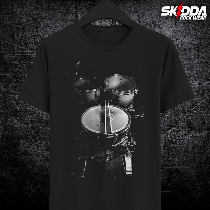KAOS DRUM 06 -SKIDDA ROCK WEAR -PREMIUM NSA - HITAM - S-XL