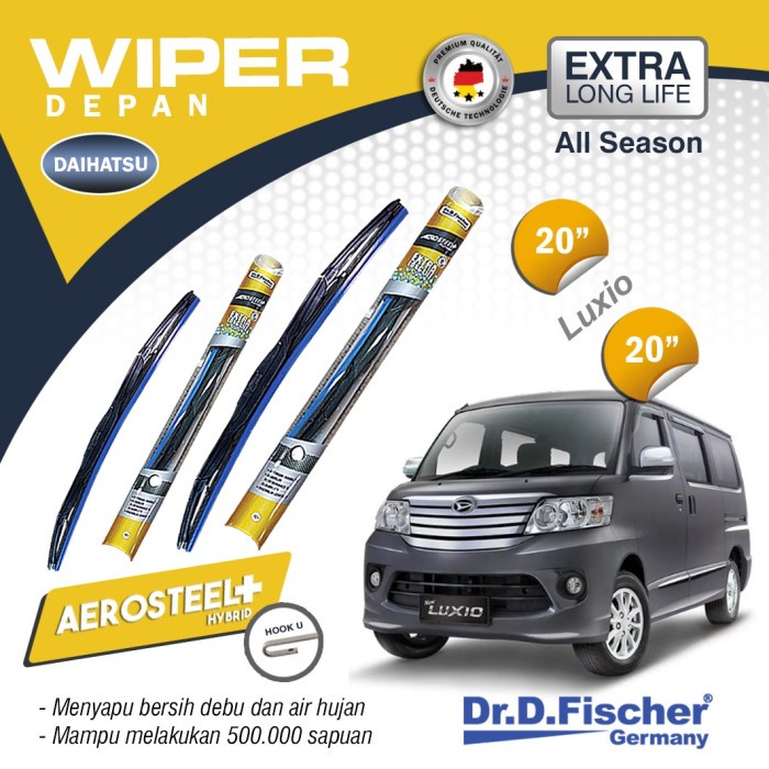 Paket Wiper Luxio 20" 20" Hybrid Dr.D.Fischer - Set Wiper Daihatsu very nice