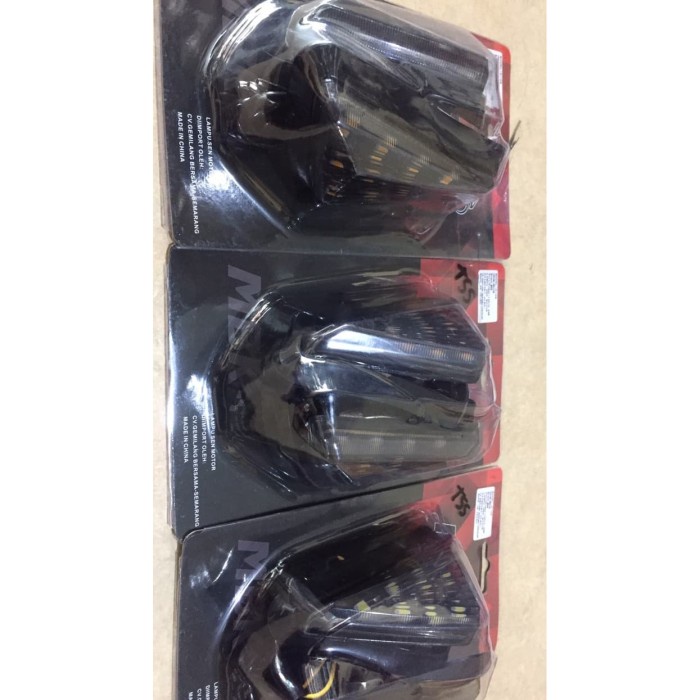 LAMPU SEN SEIN TEMPEL NINJA FAIRING SEGITIGA MOTOR KUNING BIRU very nice