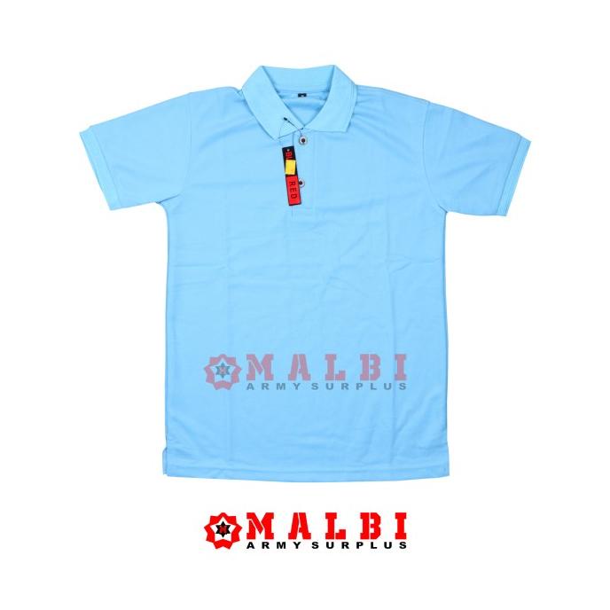 KAOS KERAH POLO BIRU LAUT KAOS KERAH POLOS BIRU LAUT