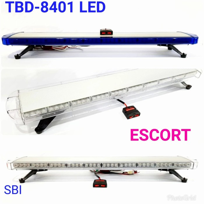 Lampu Polisi Slim/Lampu Rotator Tipis/Ambulance/LED Escort 8401 Blue ready