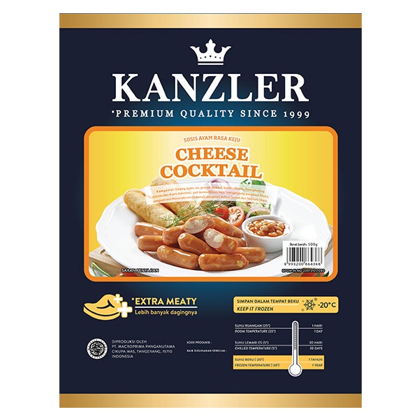 Promo Harga Kanzler Cocktail Cheese 500 gr - Shopee