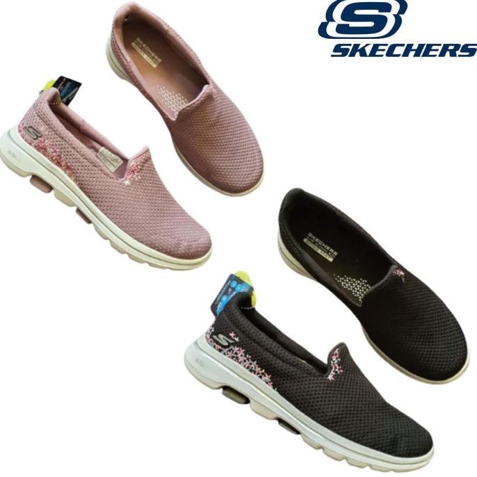 sepatu skechers gowalk 5 fiore / flowery women / gowalk flower women