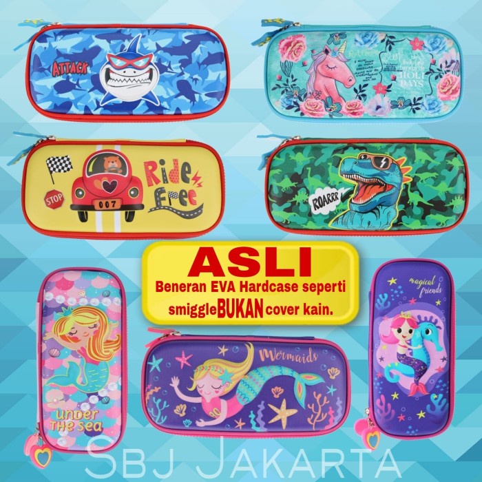 

TEMPAT PENSIL KOTAK PENSIL SMIGGLE LOOKALIKE 3D HARDCASE WATERPROOF