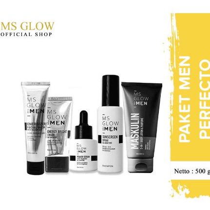 MS GLOW FOR MEN / MS GLOW MEN / MS GLOW MEN PAKET BASIC 3in1 + POUCH