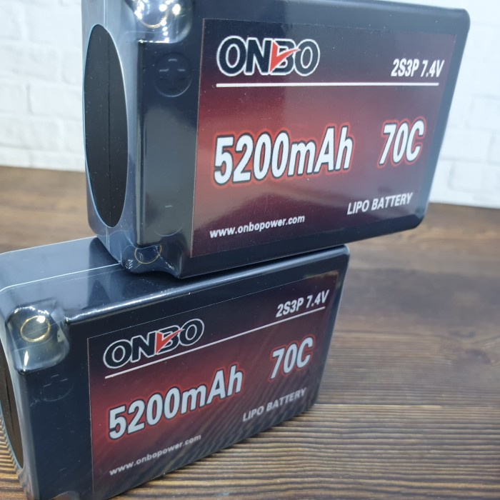 Saddle Lipo 2s 7.4v 5200mah 70c Hardcase Onbo Power.