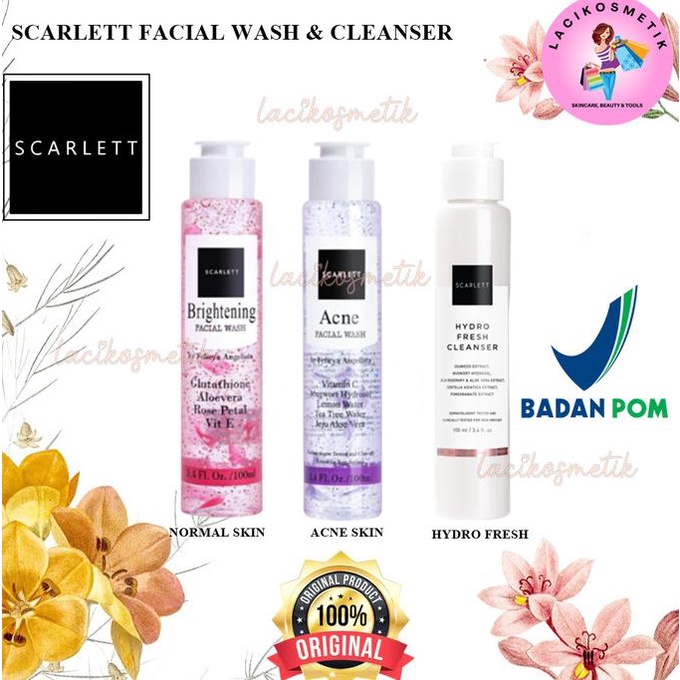 SCARLETT WHITENING FACIAL WASH / FACIAL WASH SCARLETT