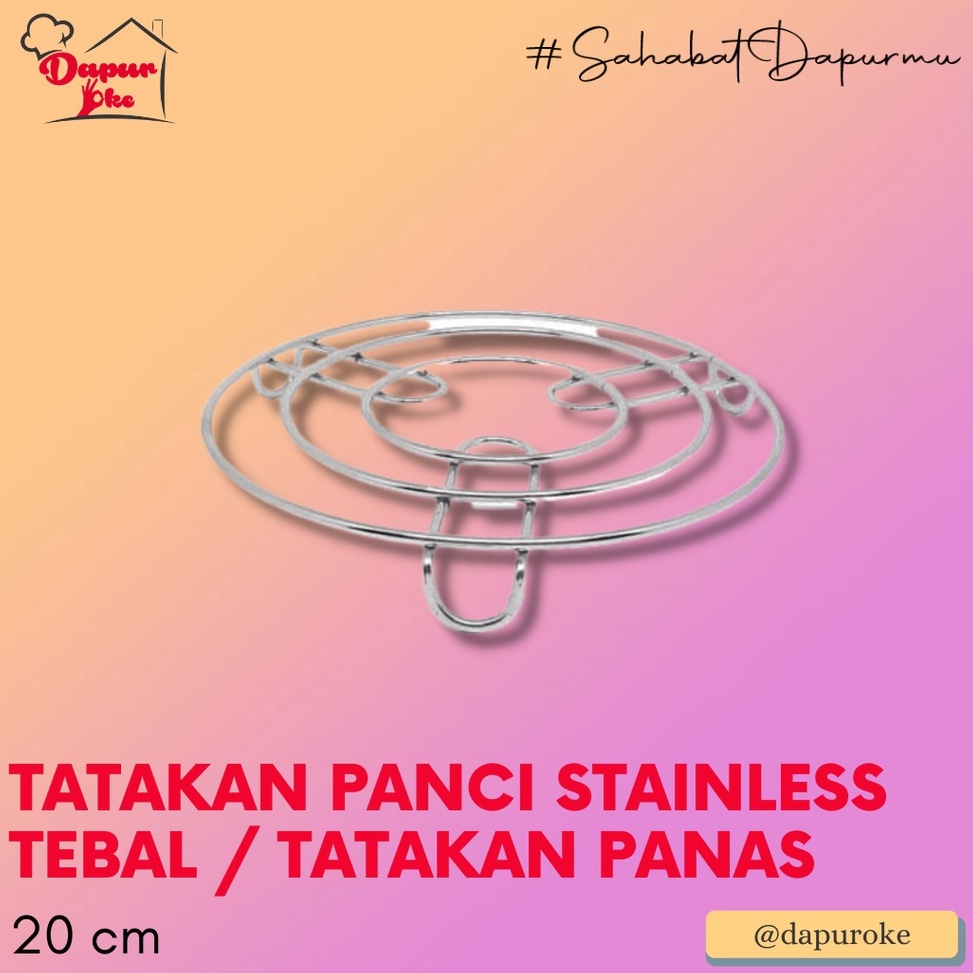 BTR-70 Tatakan Panci Stainless Tebal / Tatakan Panas 304