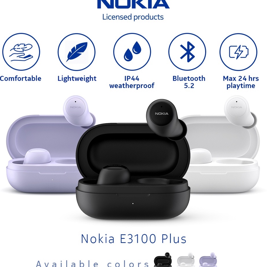 AIF325 Nokia E3100 Plus True Wireless Earbuds Bluetooth Earphone TWS HD ||