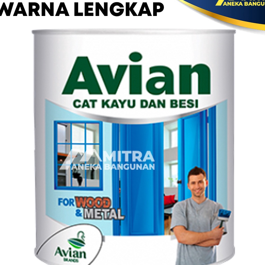 ➛➙❅⋆ CAT KAYU DAN BESI AVIAN 1 LITER / CAT MINYAK AVIAN / CAT BESI Diskon