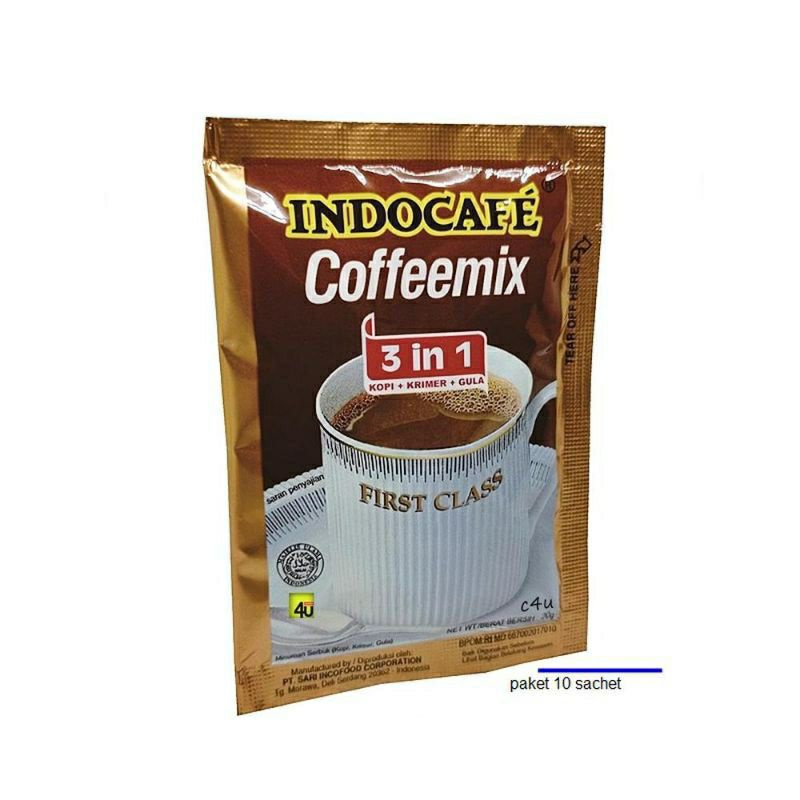 

INDOCAFE COFFEE MIX 1 RENTENG - 10 SACHET