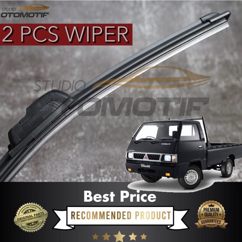 ➻ WIPER L300 COLT FRAMELESS / WIPER MOBIL L300 PISANG 2PCS ✵ ➯