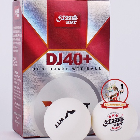 (S-R♡☑S) DHS DJ40+ WTT 2021 GARANSI ORIGINAL 100% - Bola Pingpong Tenis Meja Pengganti Busan- banyak