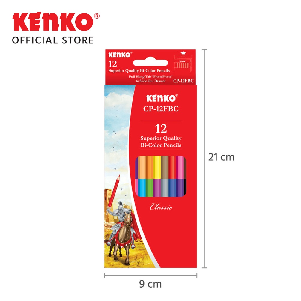 

(ITF ✮➲> SOS Pensil Warna KENKO 12-24 Warna CP-12FBC /Pensil Mewarnai/Coloring Pencil - muraah..
