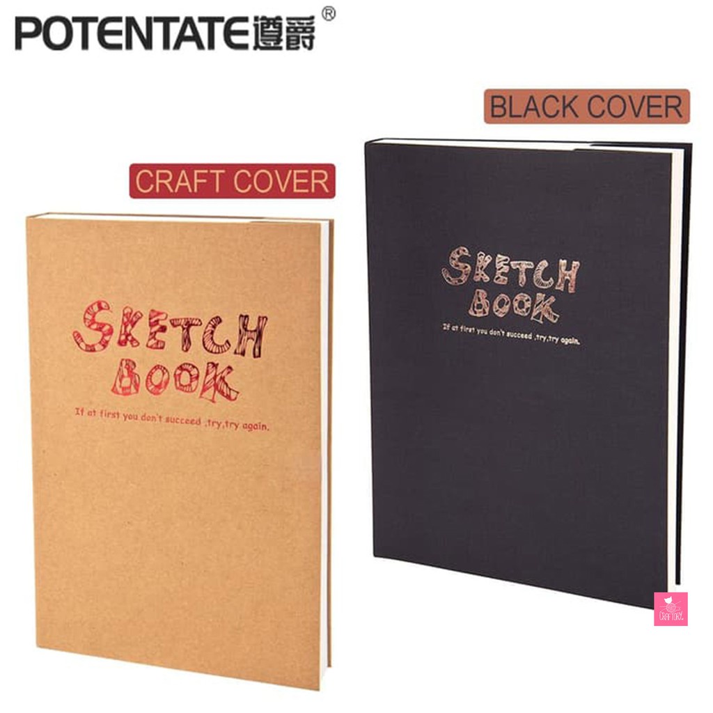 

Potentate Sketch Book Qb/T 100Gsm / Buku Sketsa Cover Craft & Bla Sketchbook Drawing