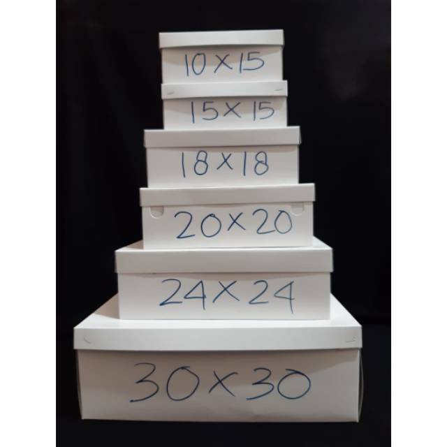 

Dus Putih Polos Lipat/Dus Nasi/Dus Kue/Kemasan 18X18Cm (Per 25Pcs)
