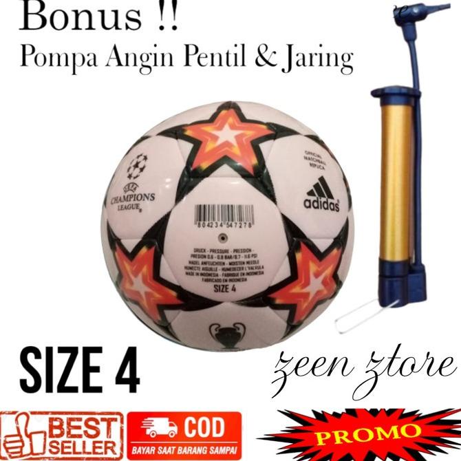 Bola Sepak Size 4 Adidas Champion Bola Kaki Anak Anak
