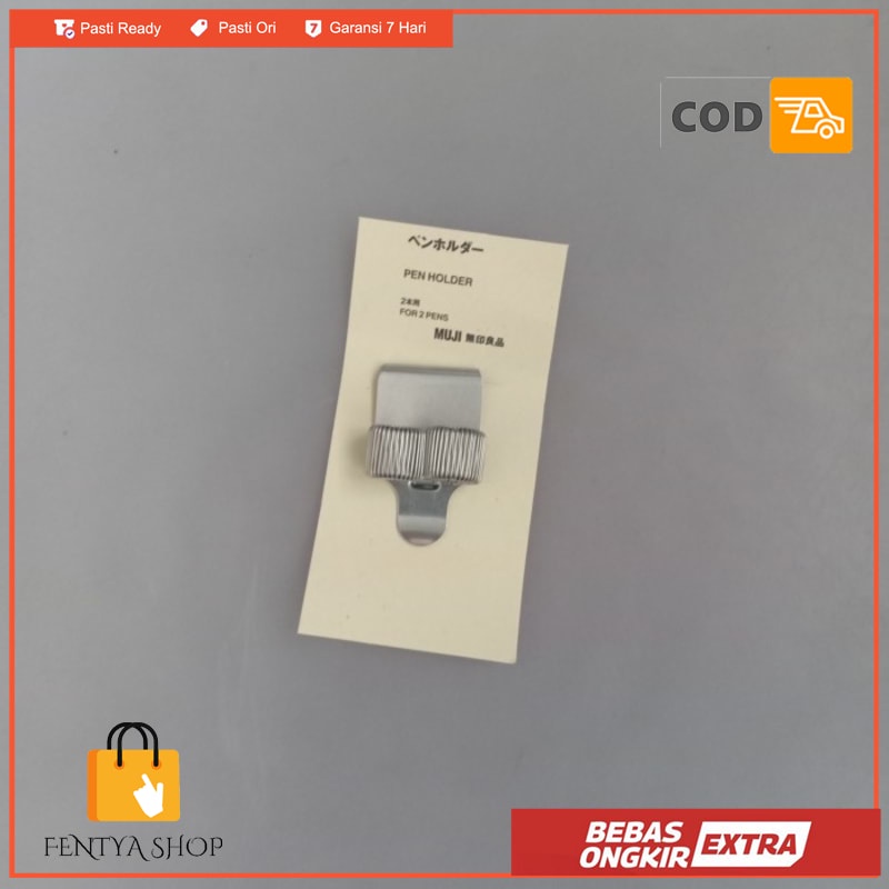 

MUJI pen holder untuk dua pena stainles steel