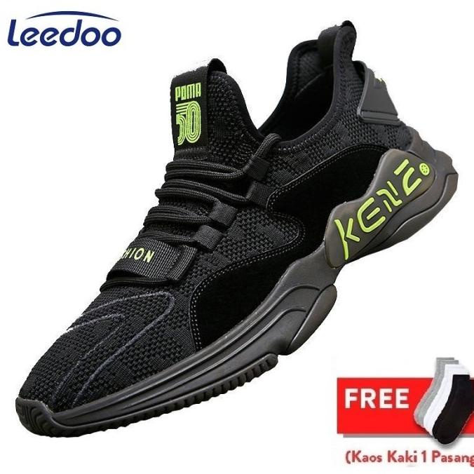 Leedoo Sepatu Import Sneakers Pria Sepatu Lari Running Casual Mr124
