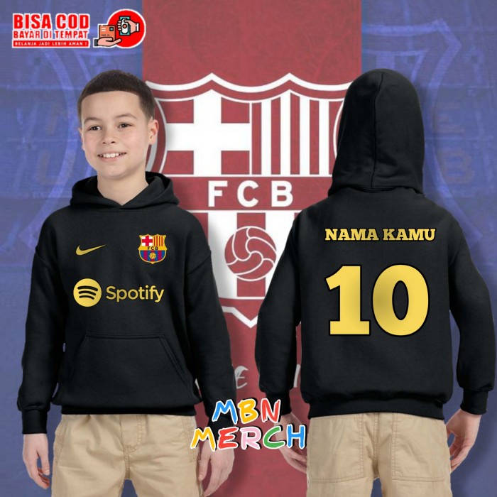Jaket Hoodie Anak Fc Barcelona/Jaket Bola Anak