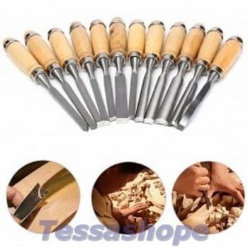 

Set Pisau Ukir Pahat Kayu 12 in 1 Wood Carving Art Knife - OE12