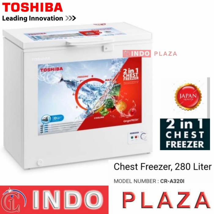 CHEST FREEZER 280 Liter TOSHIBA CR-A32Oi