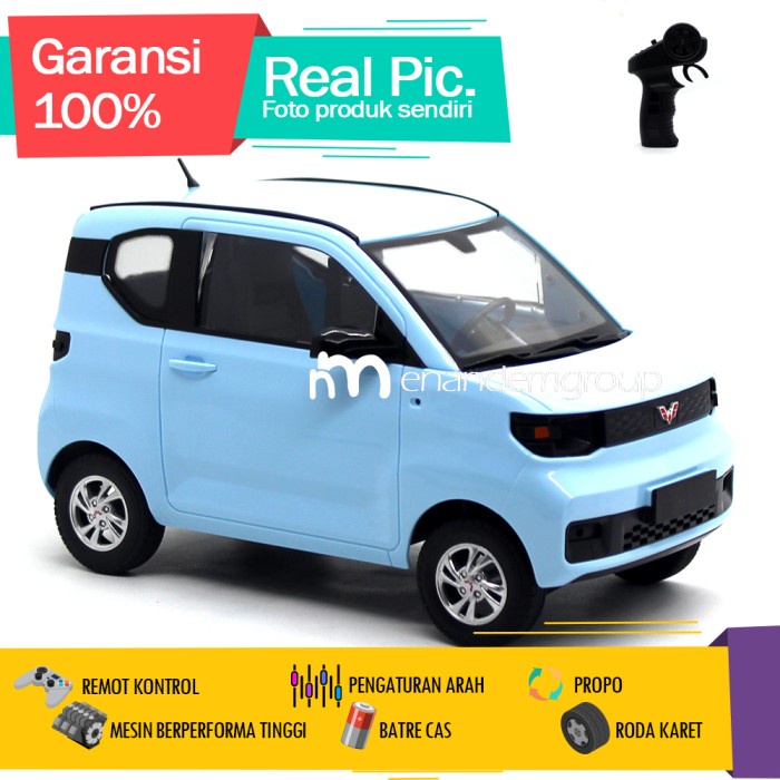 Mainan Mobil Remot Kontrol Rc Wuling Air Ev Propo Suspensi Baterr Cas