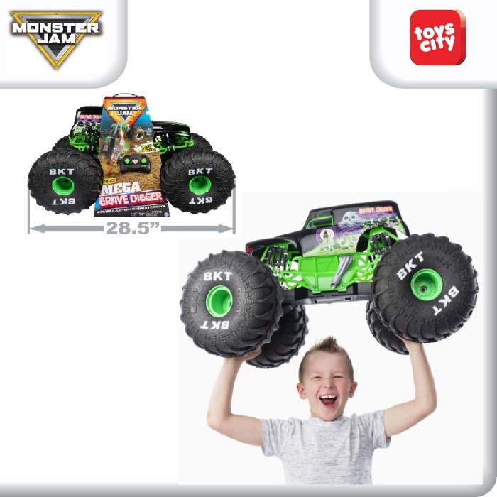 Monster Jam RC Mega Grave Digger All-Terrain RC Monster Truck Mainan