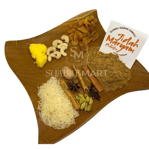 

Bumbu Nasi Kebuli + Basmati 1 Kg Komplit Bartarfie / Asli Yaman