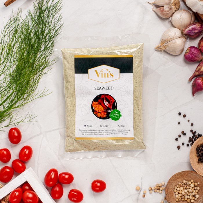 

Bumbu Tabur Vegetarian Seaweed / Rumput Laut Kualitas Premium Vins