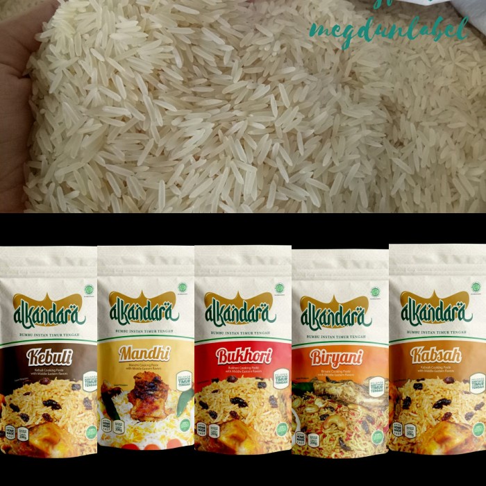 

Paket Beras Basmati + Bumbu Alkandara