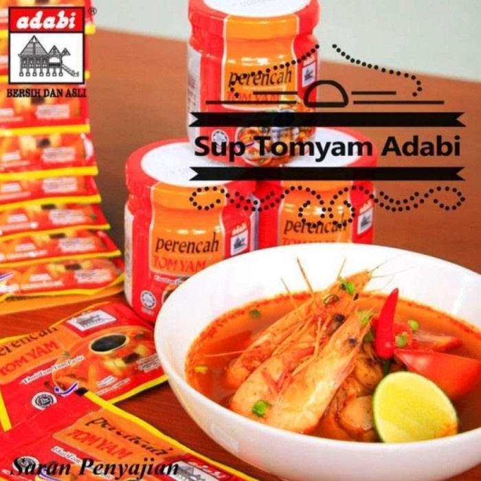 

Perencah Tom Yum Adabi Perencah Tom Yam Bumbu Tomyam Sup Tomyum Isi 30