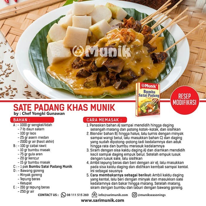 

Bumbu Munik Satai Padang - 1000Gr