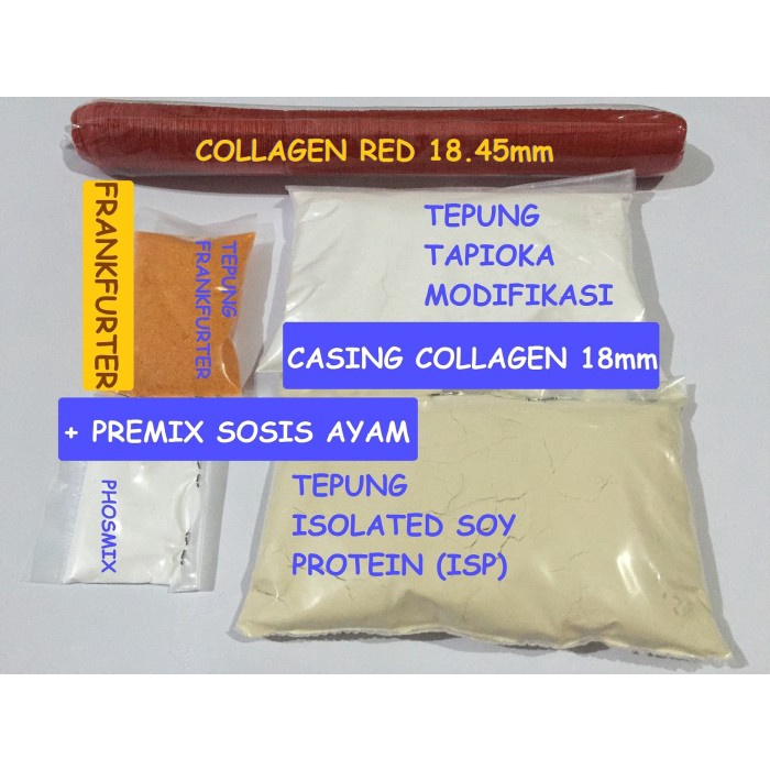 

Casing Sosis Red Dan Tepung Bumbu Frankfurter Daging Ayam