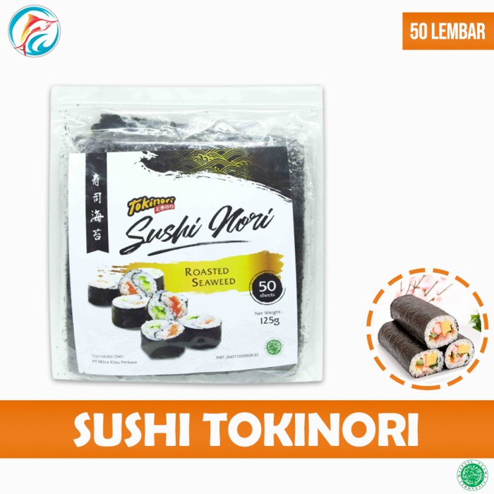 

Tokinori Sushi Nori Halal Mui 50 Sheet / 50 Lembar / 125G