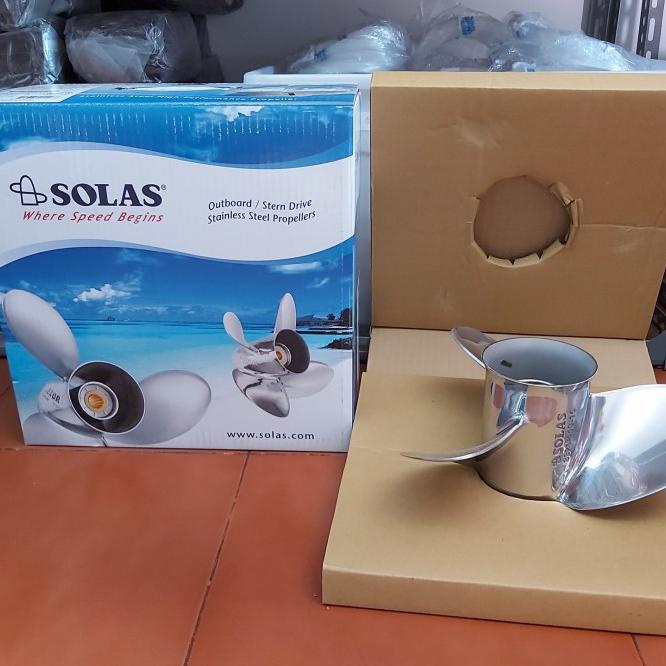 Propeller / Kipas Solas Stainles Mesin Tempel Yamaha 40Pk Ukuran 15In