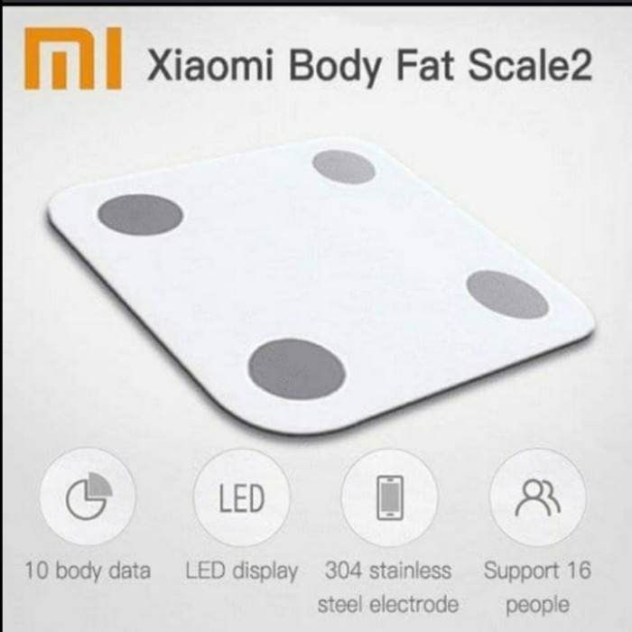 Terlaris Xiaomi Mi Smart Scale 2 Led Body Fit Timbangan Badan Digital