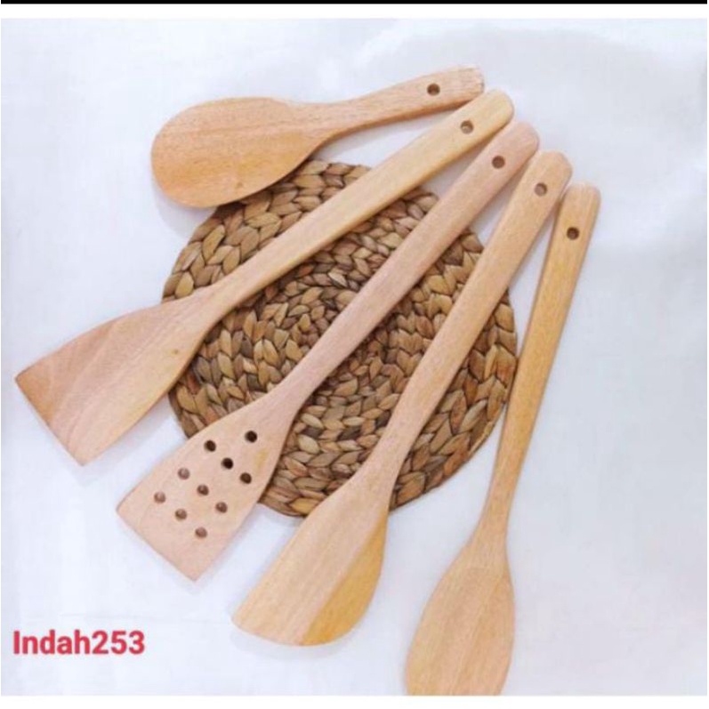 Sutil Set Kayu Mahoni 1 Paket isi 5 Model