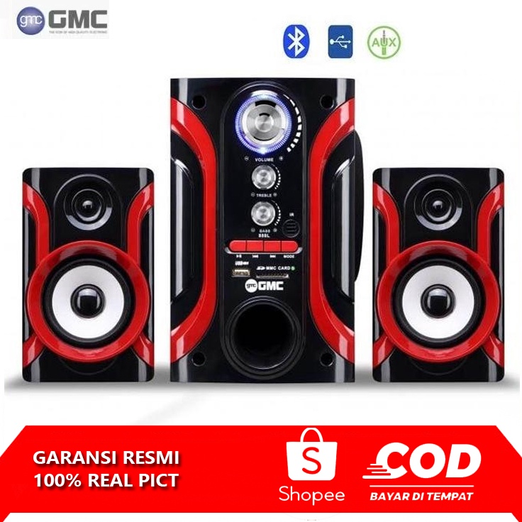 Laris SPEAKER AKTIF BLUETOOTH GMC 888L/888k BT MULTIMEDIA Warna RANDOM