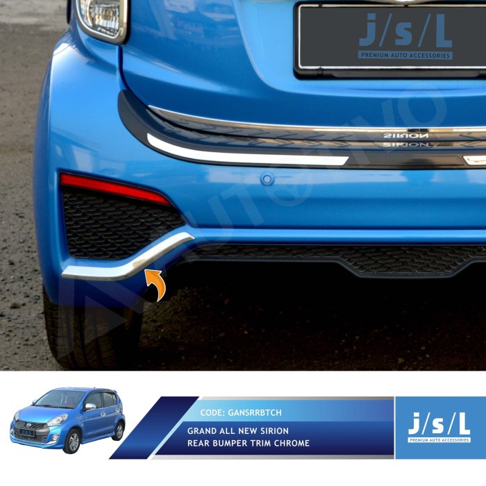 Grand All New Sirion List Bumper Belakang JSL/Rear Bumper Trim Chrome terpopuler