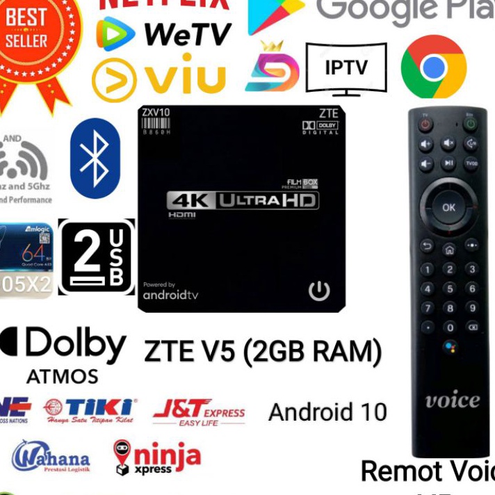 ➢☋★✭ Android Tv Box / STB B860H V5 Android 10 Ram 2GB Root & Unlock, Full Aplikasi Promo