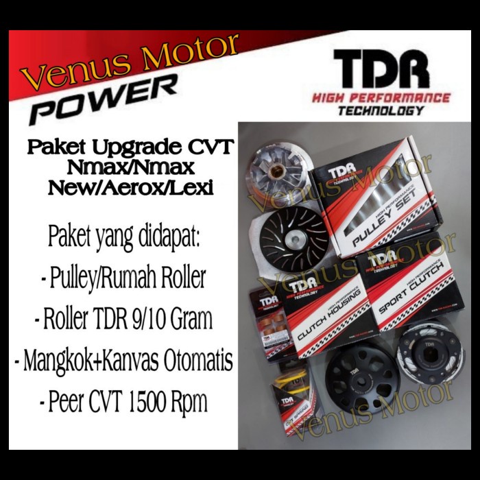 Paket Upgrade Cvt Kirian Tdr Yamaha Nmax/Nmax New/Aerox/Nvx/Lexi