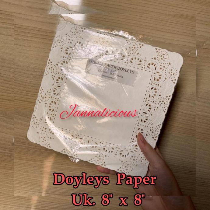 

#####] Doyleys Paper Petak (Kertas Renda) uk. 8"x8" (+/- 20x20cm)