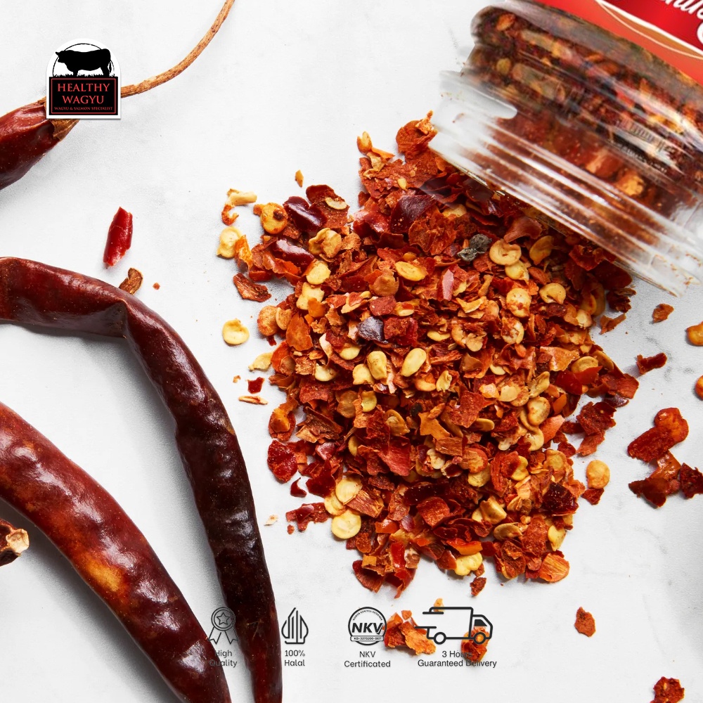 

Chilli Flakes / Cabe Bubuk/ Cabai Bubuk/ Remah Cabe 45G