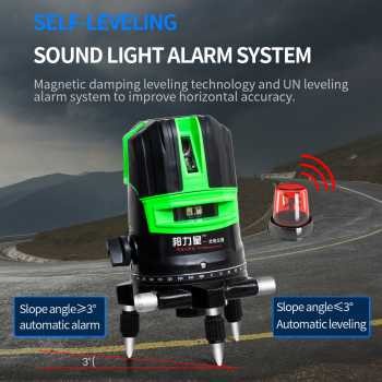 Perkakas Tukang Mesin Laser Alat Ukur Garis Bangunan Green Leser 2Line