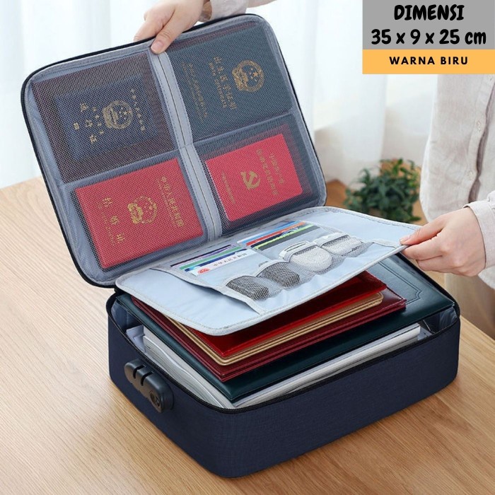 Document Storage Bag - tas Koper Penyimpanan Dokumen pasport paspor