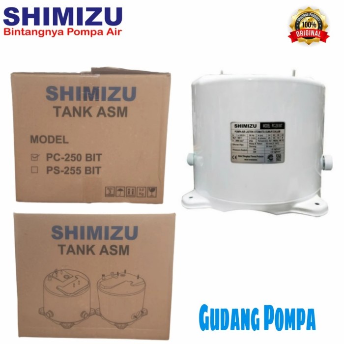 TABUNG POMPA AIR SHIMIZU PC - 250 BIT TANK ASM SHIMIZU ORIGINAL