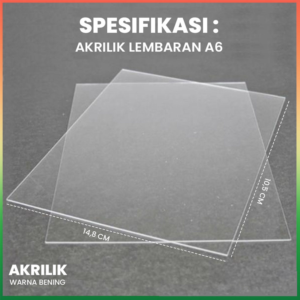 

Akrilik A1 Akrilik Lembaran Jumbo A1 (59,4 x 84,1 cm) Acrilic Bening Polos Transparan Acrylic Besar For Wedding Sign